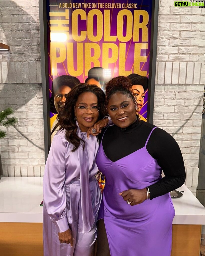 Oprah Winfrey Instagram - Your Sofias @daniebb3 💜💜💜 Thank you for having us on @cbsmornings to talk all things @thecolorpurple! The movie is in theaters starting December 25.