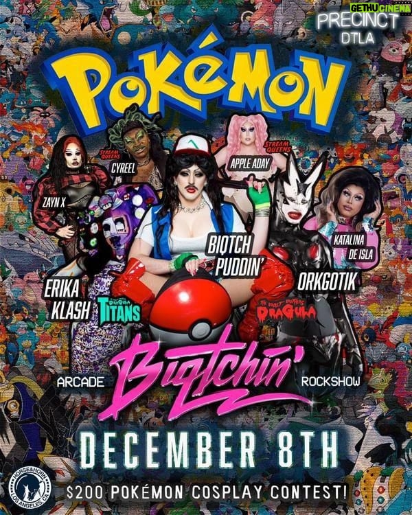 Orkgotik Instagram - MAÑANA VIERNES EN @precinctdtla ES MI PERFORMANCE NO. 2 EN LOS ÁNGELES! (📷 By @zammarroo at my first LA gig @she's_at_parties It’s @biqtchin #Pokemon Edition this Friday at @precinctdtla! 😱✨ Never been to Biqtchin? It’s an #ARCADE, #ROCKSHOW with a whole lot of Tomfoolery! Emo Tunes, Classic Hip Hop and lots of FagPop! Every moment is pure Nostalgic Bliss. 🎮✨ $200 Pokémon Cosplay Contest. Dress up as your fav character, object or Pokémon from the beloved franchise. 🐭💛 Performances by 💃🏽👨‍🎤 • @orkgotik • @erikaklash • @appleadayxo • @katalinadeisla • @cyreelism • @booitszaynx • @biqtchpuddin Featured Gaymes 👾🕹 • SuperSmahBros • Pokemon Snap 2 • Pokkén Tournament GoGo Dancers 🕺🤘🏽 • @vhexgirl • @peanutbutterandjamlet • @angiiiemariiiee Beats By 🎶🥁 • @djlazyeye • @foxythedj Vendors: • @horseandhorn A 10$ cover 🎟 gets you unlimited tokens to play Video Games, the opportunity to “Network” in the bathroom and also access to one of the best #DragShows in Los Angeles! 🌙. Precinct DTLA