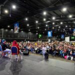 Paige Nicole Mayo Instagram - Just an intimate little powwow with the cast of #Arrow! 🏹 Another fun highlight from @comicconscotland. (And yes, wrestling friends, I OF COURSE talked shop with @stephenamell and we bonded over a mutual appreciation for the brilliant @americannightmarecody 🥰) . . 📸: @robertson.creative . . #Comiccon #arrow #stephenamell #codyrhodes @cw_arrow