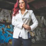 Paige Nicole Mayo Instagram - Do you have like…a sort of…business womens special? You know…for business women? 💼 👓 💻 ✏️ . . 📸: @morganemaurice 🧥: @riverisland 👜: @dune_london