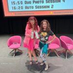 Paige Nicole Mayo Instagram - @theclaudiawells is always the highlight of my #ComicCon weekend! The most bubbly, fabulous energy! She brought her signature sunshine to @comicconwales! ☀️ ✨ #bttf #backtothefuture ICCWales