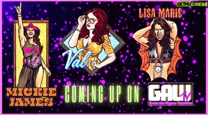 Paige Nicole Mayo Instagram - Who you got winning #sexandcity trivia?! WEDNESDAY on an ALL-NEW #GAWTV -- We celebrate the birth of the 'Heart Breaker', Bone Breaker' Soul Shaker' -- 11x 🌎 CHAMP -- HARDCORE COUNTRY... @themickiejames 🎂🎉🥳🎉🥳🎉🥳🎉!!!!! Join us WEDNESDAY at 5pm on @youtube as Mickie, @officialsocalval & @reallisamarie get together over cocktails & take part in some #sexandthecityquotes #trivia & discuss their favorite moments of the iconic show, what character they most relate to & much more fun! 🍸 #mickiejames #birthday #gawtv #socalval #lisamarievaron #victoria #impactwrestling #emergence #wwe #aew #aewallin #sexandthecityquotes #carrie #carriebradshaw #samantha #nyc #newyorkcity