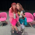 Paige Nicole Mayo Instagram - @theclaudiawells is always the highlight of my #ComicCon weekend! The most bubbly, fabulous energy! She brought her signature sunshine to @comicconwales! ☀️ ✨ #bttf #backtothefuture ICCWales