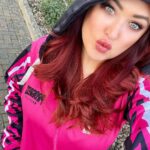 Paige Nicole Mayo Instagram - Had such fun filming a @merchprogressofficial commercial where I pretend to run. On purpose. With no one chasing me! Don’t you ever say I’m not a good actress! 😘 🏃‍♀️ **Get this super stylish fan jacket at a great discount now! Follow @merchprogressofficial and @thisis_progress. Links in bio! London, United Kingdom