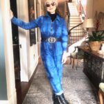 Pam Tillis Instagram - A humble denim Tarjay’ jumpsuit elevated with shibori tie-dye Once again, thank you Kat Westmoreland!!! I feel like a grocery and errand super hero but I would wear this on stage too! #outfitoftheday