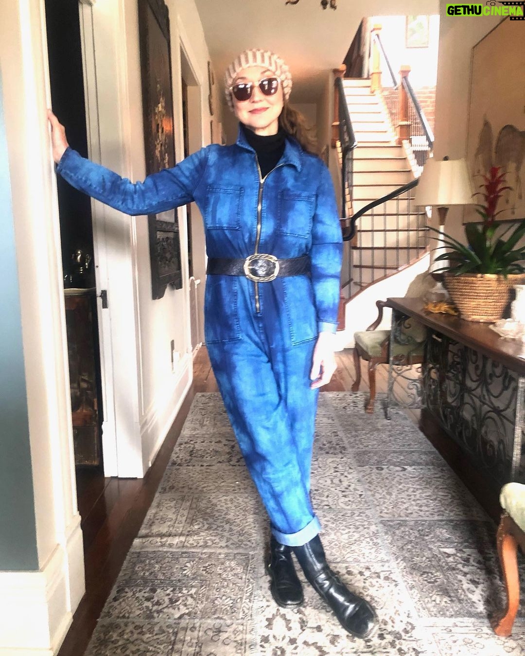 Pam Tillis Instagram - A humble denim Tarjay’ jumpsuit elevated with shibori tie-dye Once again, thank you Kat Westmoreland!!! I feel like a grocery and errand super hero but I would wear this on stage too! #outfitoftheday