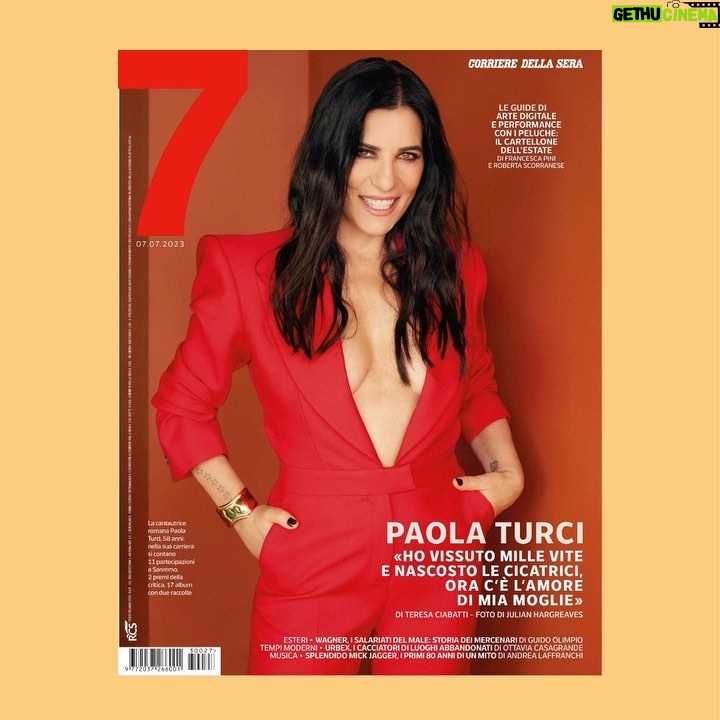 Paola Turci Instagram - La protagonista della nuova copertina di 7 in edicola e in edizione digitale è Paola Turci (@paolaturci ), intervistata da Teresa Ciabatti (@teresaciabatti ). «Ho vissuto con un incredibile senso di onnipotenza, poi nel 1993 l’incidente e ho iniziato ad avere paura»