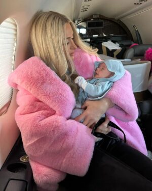 Paris Hilton Instagram - One year ago, a beautiful angel baby entered our lives, bringing so much love and happiness🥹🩵👶🏼✨ My precious little one, you are more than a dream come true. You make my life complete🥰 Every day with you is a priceless gift, and I’m endlessly grateful to be your mommy. 🌟🥰 Celebrating your first of many birthdays, Baby P – here’s to a lifetime of laughter, love, and wonderful adventures with our cutesie crew! 🎉✨ Happy 1st Birthday! 🎂🥳