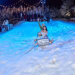 Paris Hilton Instagram - Sliving, Sledding & Serving Looks in Winter Wonderland.🛷👯‍♀️❄️✨🤍 Love you @KimKardashian, always so much fun with you🥰