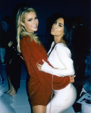 Paris Hilton Instagram - Sliving, Sledding & Serving Looks in Winter Wonderland.🛷👯‍♀️❄️✨🤍 Love you @KimKardashian, always so much fun with you🥰
