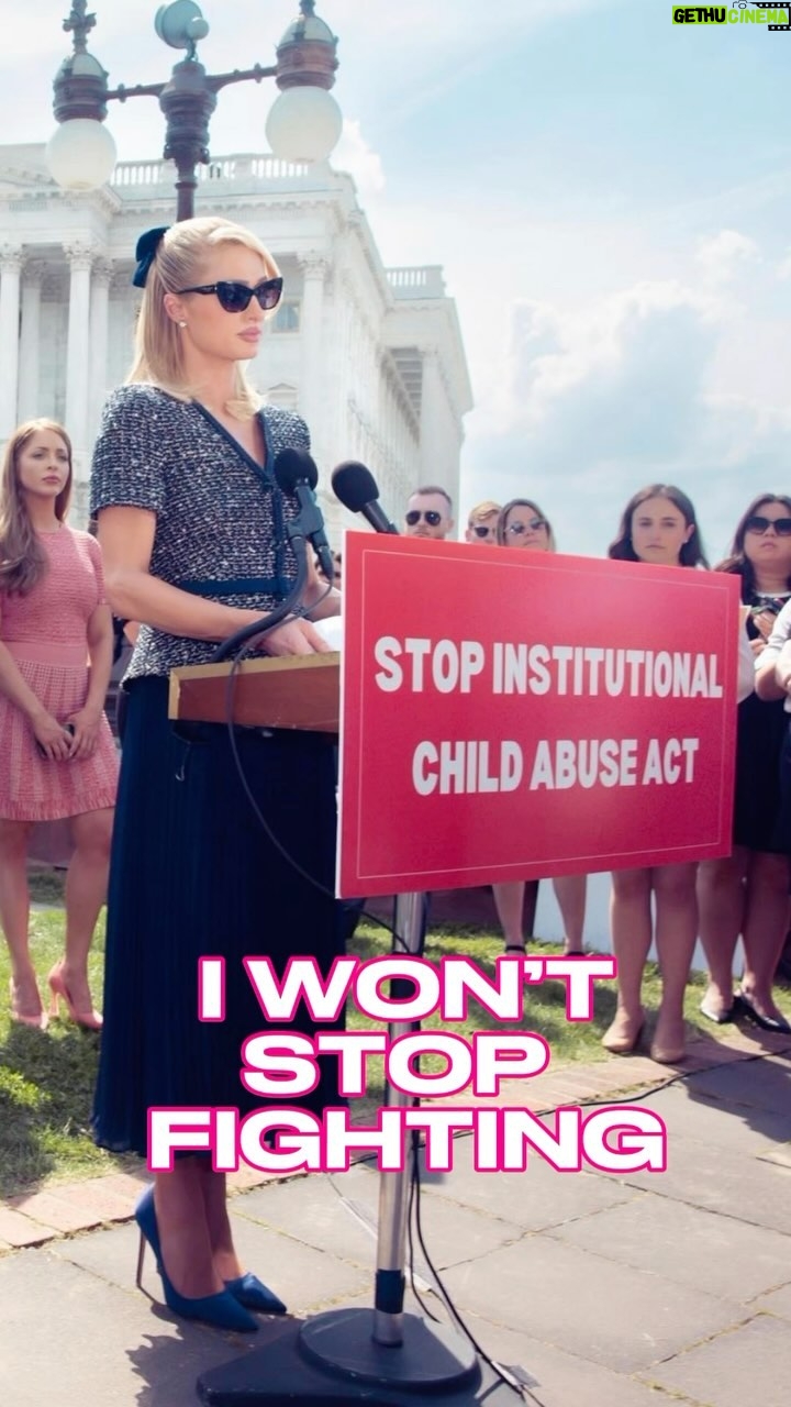 Paris Hilton Instagram - How it started vs. how it’s going! 7 state laws passed and a Congressional bill introduced...but I’m just getting started! 🙌 #SlivingForACause #SICAA #ISeeYouSurvivor
