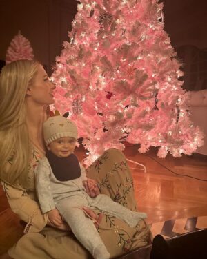 Paris Hilton Instagram - Celebrating our baby girl London with a pink Christmas! 💕💕🎄💕💕