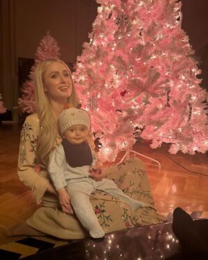 Paris Hilton Instagram - Celebrating our baby girl London with a pink Christmas! 💕💕🎄💕💕