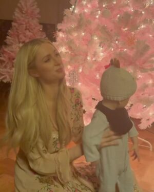 Paris Hilton Instagram - Celebrating our baby girl London with a pink Christmas! 💕💕🎄💕💕
