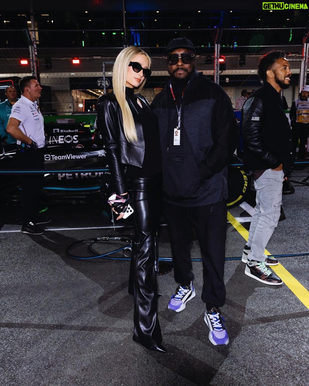 Paris Hilton Instagram - So incredible getting to be a part of the first-ever Formula One in Las Vegas!😍 Such an incredible time watching history!! 💙✨🏎️ @F1 #LVGP 🔥 Las Vegas, Nevada