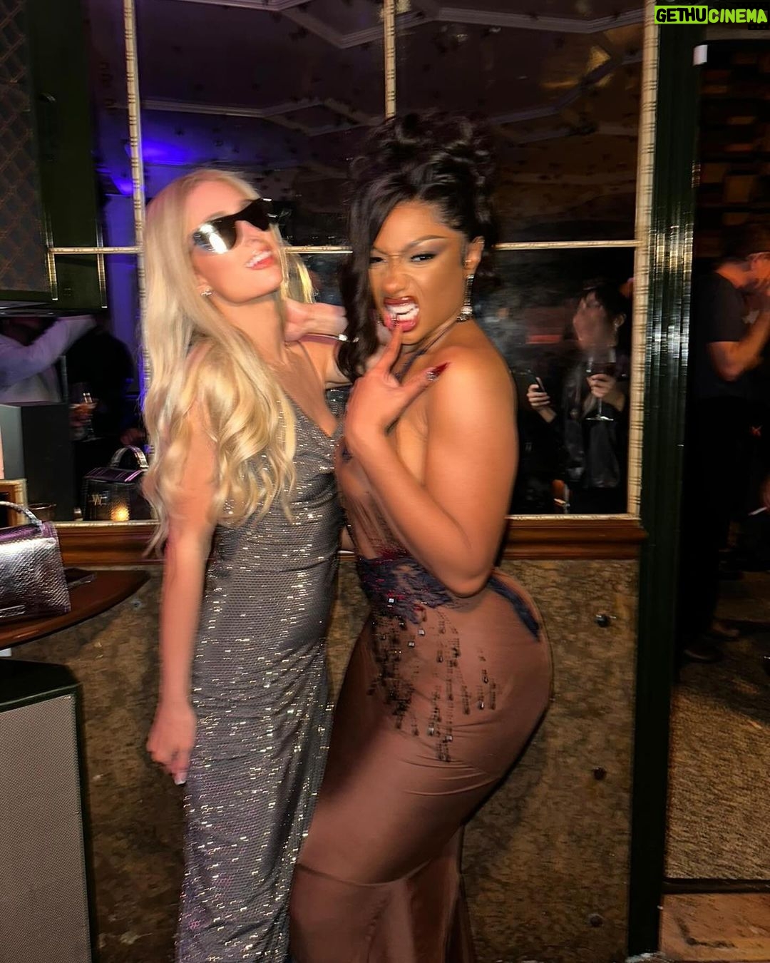 Paris Hilton Instagram - Sliving at the @GQ party last night @TheeStallion.ππΌππ½ Love her!π₯° Such a Queen! π So sweet, fun, real and beautiful inside and out!π #ThatsHot π₯ #AquariusRules βοΈ Chateau Marmont