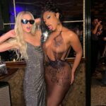 Paris Hilton Instagram - Sliving at the @GQ party last night @TheeStallion.💃🏼💃🏽 Love her!🥰 Such a Queen! 👑 So sweet, fun, real and beautiful inside and out!😍 #ThatsHot 🔥 #AquariusRules ♒️ Chateau Marmont