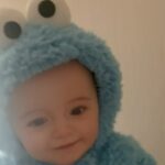 Paris Hilton Instagram - I think I might have an addiction to baby costumes 😂 I can’t help it!! 🥹💙👶🏼 #CookieMonster #SlivingMom ✨ Beverly Hills, California