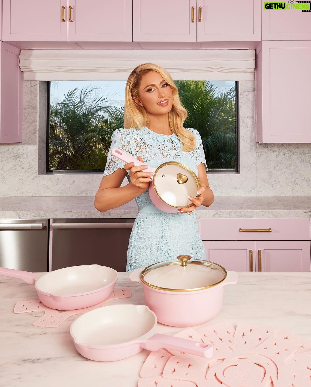 Paris Hilton Instagram - Baking up something extra sweet with you guys in mind @walmart π°π₯°π Add some pink to your kitchen this holiday season at the link in my bio to get all your baking and cooking essentials ππΌββοΈβ¨ #BeAnIcon