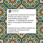 Parisa Fitz-Henley Instagram - Thank you for this @iamjoelleon 🙏🤍 • “a reminder to and for the community: whether this feels like a victory to you or a reminder of a failing and crumbling democracy, we get to hold space for the views we share with these results. today, tomorrow, and forever... Black Lives ALWAYS Matter.” — @iamjoelleon [Image Description: post from @iamjoelleon, simple white background with black lettering with a multicolored border. Image reads “You get to feel and process this moment however you need to — grief, joy; overwhelming sadness, rage, happiness... a combination of all of the above. No one gets to dictate that for you. A family lost a son, father. Emotions are running high, and heavy. Be with whatever comes.”]