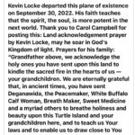 Parisa Fitz-Henley Instagram - Learning to soothe the ache of earthly loss with remembrance of the gift of another spiritual ancestor gained... Kevin Locke, Lakota name Tȟokéya Inážiŋ, meaning "The First to Arise,” brought so much beauty to the lives of so many with his gorgeous artistic talents. I never got to know him, but he was so often just a degree of separation away that I benefited from his steady, gentle presence and guidance in the Bahá’í community of the US. I feel so sad… I can only imagine the grief of those who were close to him. Praying for infinite blessings on his journey, and for soothing and healing for the hearts of his loved ones. I am filled with so much gratitude for and inspiration from his life on this plane. If you didn’t know this beautiful man please look up his life, his gorgeous flute playing and hoop dances. May the mission of his life carry on: "All of the people have the same impulses, spirits, and goals. Through my music and dance, I want to create a positive awareness of oneness of humanity." — Kevin Locke 🙏 Image Descriptions: Slide 1 — Kevin smiling, with brown skin and his hair in two gray braids. He wears beautiful multicolored clothing and is holding many multicolored hoops he’s joined in a circle that frames his face. Slides 2&3 — A FB post from Jackie Simmons Newberry with a land acknowledgment prayer created by Kevin Locke. Text of the prayer in comments below. ♥️ Videos: Kevin hoop dancing outside, images of a herd of buffalo roaming a countryside of golden-green grasses as he’s speaking about the beauty of the world. These are interspersed with him speaking and playing his flute before a small, happy crowd of people indoors who’ve gathered to hear him.