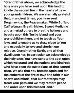 Parisa Fitz-Henley Instagram - Learning to soothe the ache of earthly loss with remembrance of the gift of another spiritual ancestor gained... Kevin Locke, Lakota name Tȟokéya Inážiŋ, meaning "The First to Arise,” brought so much beauty to the lives of so many with his gorgeous artistic talents. I never got to know him, but he was so often just a degree of separation away that I benefited from his steady, gentle presence and guidance in the Bahá’í community of the US. I feel so sad… I can only imagine the grief of those who were close to him. Praying for infinite blessings on his journey, and for soothing and healing for the hearts of his loved ones. I am filled with so much gratitude for and inspiration from his life on this plane. If you didn’t know this beautiful man please look up his life, his gorgeous flute playing and hoop dances. May the mission of his life carry on: 

"All of the people have the same impulses, spirits, and goals. Through my music and dance, I want to create a positive awareness of oneness of humanity." — Kevin Locke 🙏

Image Descriptions: Slide 1 — Kevin smiling, with brown skin and his hair in two gray braids. He wears beautiful multicolored clothing and is holding many multicolored hoops he’s joined in a circle that frames his face. 

Slides 2&3 — A FB post from Jackie Simmons Newberry with a land acknowledgment prayer created by Kevin Locke. 

Text of the prayer in comments below. ♥️

Videos: Kevin hoop dancing outside, images of a herd of buffalo roaming a countryside of golden-green grasses as he’s speaking about the beauty of the world. These are interspersed with him speaking and playing his flute before a small, happy crowd of people indoors who’ve gathered to hear him.