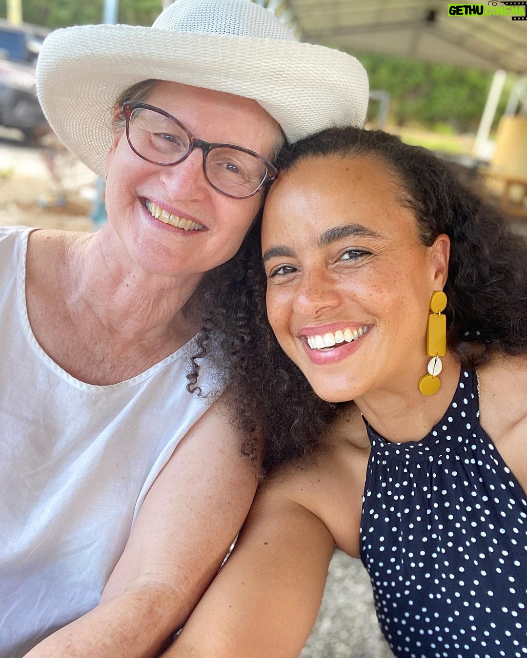 Parisa Fitz-Henley - 527 Likes - So many thanks for all the wonderful birthday greetings over the last few days! I’m so grateful I got to spend my birthday doing things I love — alone, with IG friends via Live, and with my family. Feeling so blessed. I’m doing my best to read each greeting and respond where I can but if I don’t get to respond directly to you please know I’m feeling grateful and full of the love you’ve shared with me. As much of a downside social media can have, it also offers this magical experience of connection with so many souls. And this week it’s brought me happiness through you. I wish you allll the deepest happiness in return.
In gratitude,
Parisa
Image description: A close up pic of me leaning into my mom. I’m wearing a black halter dress with white polka dots and mustard-colored earrings. My mom is wearing a white top, white sun hat, and glasses. We are smiling.