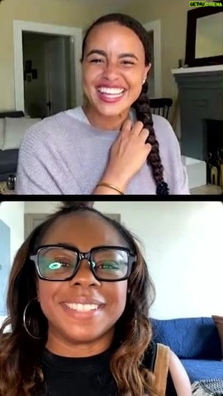 Parisa Fitz-Henley - 518 Likes - CO-CREATION BIRTHDAY LIVE!! 🥳🙏💡✨✨✨ Thanks to all who jumped on for a chat, meditation and 90 minute deep work session! You made my day!!
Video description: Me and @thevalidvictorian on an IG Live, smiling at each other via the camera. We are each sitting at a desk with a bit of the rooms we are in behind us.