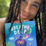 Parisa Fitz-Henley Instagram - Greetings from my back yard! I’ve been excited to share this one for a while. 📚✨ #BreatheDeep: An Illustrated Guide to the Transformative Power of Breathing is the newest book by the fantastic @mishablaise. It’s a fun, beautiful dive into breathing and how beyond keeping us alive, it can be used to improve our lives. We can even improve the world around us! Misha is someone I love nerding out with on science/health/inner life topics. And I admire the way she’s able to make them accessible to almost anyone. Not to mention she does it from the heart, with artwork that makes me happy. I felt ✨inspired✨ (did you know inspire is another word for breathe?! 🌬️) to share my favorite breath work technique here. It’s so easy. It’s in the book and also spoken about in depth by one of my other faves, Dr Andrew Huberman. I hope you find it helpful and that it inspiiiiires 🤓 YOU to look at how something so simple can make such a difference. Check out @mishablaise for lots of uplifting, funny, thought-provoking wellness/well-being content. 🌬️ #Health #Wellness #Bookstagram Video description: Me, to camera. I have medium brown skin and dark brown eyes. My brown hair is twisted. At times I hold the book Breathe Deep: An Illustrated Guide to the Transformative Power of Breathing. It has a blue and green cover with a purple person breathing out multicolored breath while holding a multicolored heart in their arms. It is by Misha Maynerick. At a few points I show illustrated pages from the book. In two silent moments before and after I demonstrate breath work the screen reads “Here we go…” and “We did it. Enjoy some virtual mangoes” (over a photo of mangoes). The video ends with a still of me holding the book with text that says “Thanks for watching my book report!”
