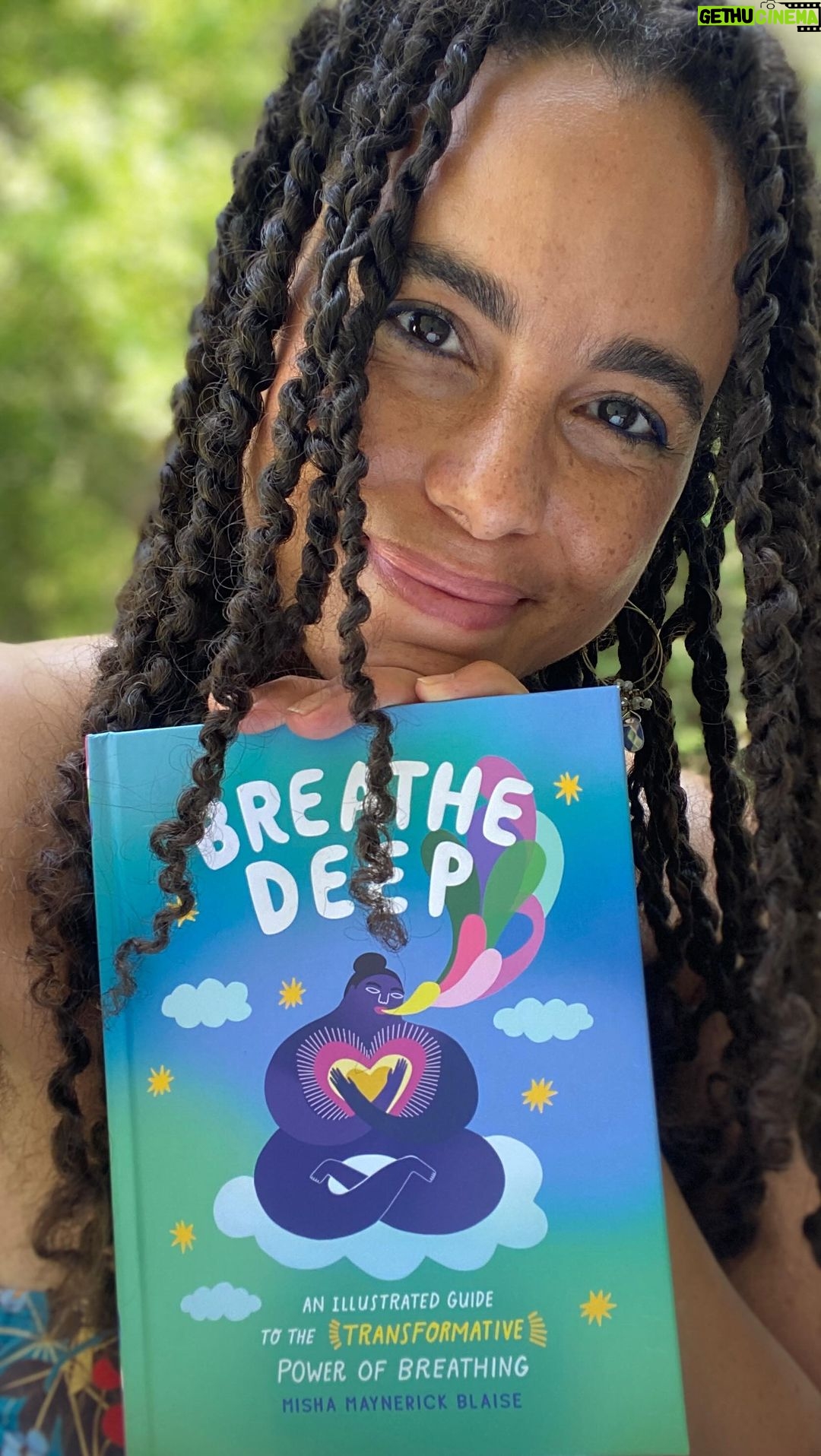 Parisa Fitz-Henley - 671 Likes - Greetings from my back yard! I’ve been excited to share this one for a while. 📚✨ #BreatheDeep: An Illustrated Guide to the Transformative Power of Breathing is the newest book by the fantastic @mishablaise. It’s a fun, beautiful dive into breathing and how beyond keeping us alive, it can be used to improve our lives. We can even improve the world around us!
Misha is someone I love nerding out with on science/health/inner life topics. And I admire the way she’s able to make them accessible to almost anyone. Not to mention she does it from the heart, with artwork that makes me happy.
I felt ✨inspired✨ (did you know inspire is another word for breathe?! 🌬️) to share my favorite breath work technique here. It’s so easy. It’s in the book and also spoken about in depth by one of my other faves, Dr Andrew Huberman. I hope you find it helpful and that it inspiiiiires 🤓 YOU to look at how something so simple can make such a difference. Check out @mishablaise for lots of uplifting, funny, thought-provoking wellness/well-being content. 🌬️
#Health #Wellness #Bookstagram
Video description: Me, to camera. I have medium brown skin and dark brown eyes. My brown hair is twisted. At times I hold the book Breathe Deep: An Illustrated Guide to the Transformative Power of Breathing. It has a blue and green cover with a purple person breathing out multicolored breath while holding a multicolored heart in their arms. It is by Misha Maynerick. At a few points I show illustrated pages from the book. In two silent moments before and after I demonstrate breath work the screen reads “Here we go…” and “We did it. Enjoy some virtual mangoes” (over a photo of mangoes). The video ends with a still of me holding the book with text that says “Thanks for watching my book report!”
