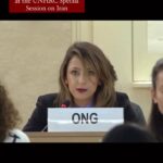 Parisa Fitz-Henley Instagram - A statement by the Bahá’í International Community at the UNHRC Special Session on Iran: “Our hearts and the hearts of every unbiased observer ache as we watch the loss of innocent human life in Iran. As Iranians of every age and all walks of life call for social justice and equality, but are met with violence and repression instead of efforts to engage everyone in a genuine conversation on the future of Iran. As you know, the Baha’is in Iran are all too familiar with persecution, with suffering, arbitrary imprisonment, denial of higher education, hate propaganda, executions, and daily harassment for 43 years. In fact, what we see in Iran today is the extension of this persecution to the generality of Iranians. A government that oppresses one group will surely be unjust to all groups in the long run. The Baha’i International Community has in all this time called for international legal mechanisms to hold Iran accountable at the United Nations, bringing its human rights violations to the world’s attention. Such mechanisms are the last hope of every oppressed individual, the only way the UN can stay true to its founding principles, showing victims of persecution that they can trust the human rights system, that human rights crimes cannot be committed with impunity, that the world stands with them, and will not let them suffer while we watch. Establishing an independent fact-finding mission on Iran will now reinforce the call that Iran must abide by its human rights commitments. And it sends a message to the Iranian government that what its people want is a government that respect the rights of all: women, ethnic minorities, religious minorities, and indeed everyone as equal citizens. Thank you.” {Statement delivered by BIC Representative, Simin Fahandej} #SS35 #HumanRights #Iran #Bahai #MahsaAmini Thank you for sharing, @monaiman9 ♥️ Video: A woman w/olive skin & light brown straight hair wears a deep red lip color & dark blazer & sits at a microphone. A white sign w/black letters reads “ONG” on the table in front of her. Audio and title are captioned.