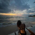 Parno Mittra Instagram - Chasing sunsets forever! Captured by @aditi__das Ahangama Beach, Sri Lanka