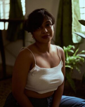 Parvathy Saran Instagram - loving, living, accepting 🤍 Portraits @haya_dp