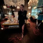 Patina Miller Instagram - Thank you @baccarathotels for hosting such a beautiful evening in your gorgeous space! What a way to celebrate finishing the marathon and my birthday! The best night with friends and family ❤️❤️ (who sings doooown!) Cheers 🥂#ad #birthday #marathoner #bestnight #sosore Baccarat Hotel New York