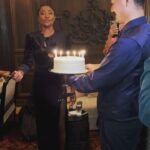 Patina Miller Instagram - Thank you @baccarathotels for hosting such a beautiful evening in your gorgeous space! What a way to celebrate finishing the marathon and my birthday! The best night with friends and family ❤️❤️ (who sings doooown!) Cheers 🥂#ad #birthday #marathoner #bestnight #sosore Baccarat Hotel New York