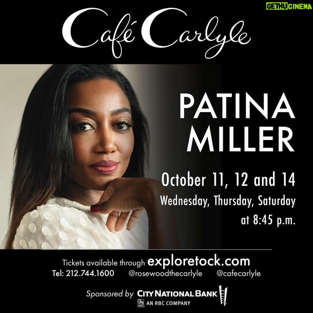 Patina Miller Instagram - Excited for this! I had a dream noone showed up 🥴😩so I’m putting this here in hopes that some peeps will come thru. It's gonna be an evening of Jazz, but a sprinkle of other stuff..would love to see you there! @samps42 lets gooooooo! Link in bio to purchase tix!