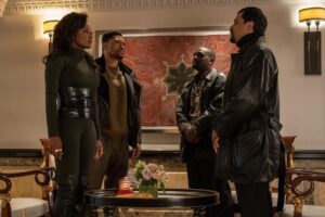 Patina Miller Instagram - Damn. We got to this finale real fckn fast.. 😩
Get reeeeeeeeeeeeady!!! 

Tomorrow night 12:01 am on the #starz app! Ep. 210 written by @pennsascha, @najarayne and directed by @realrobhardy...🔥🔥

Enjoy these photos then tell me your predictions!! 👀🙏🏾❤️#raisingkanan