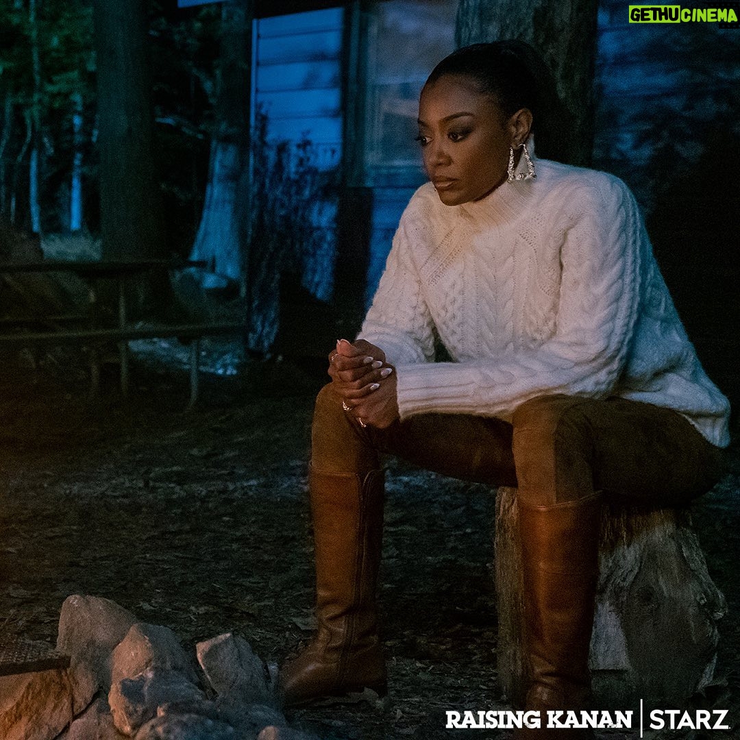 Patina Miller Instagram - Tomorrow at midnight on the #starz app...Not Raq and Kanan on a lil getaway upstate...what could go wrong??👀😂! Gonna be a good one! It's heatin up, hope y'all locked in 😎!