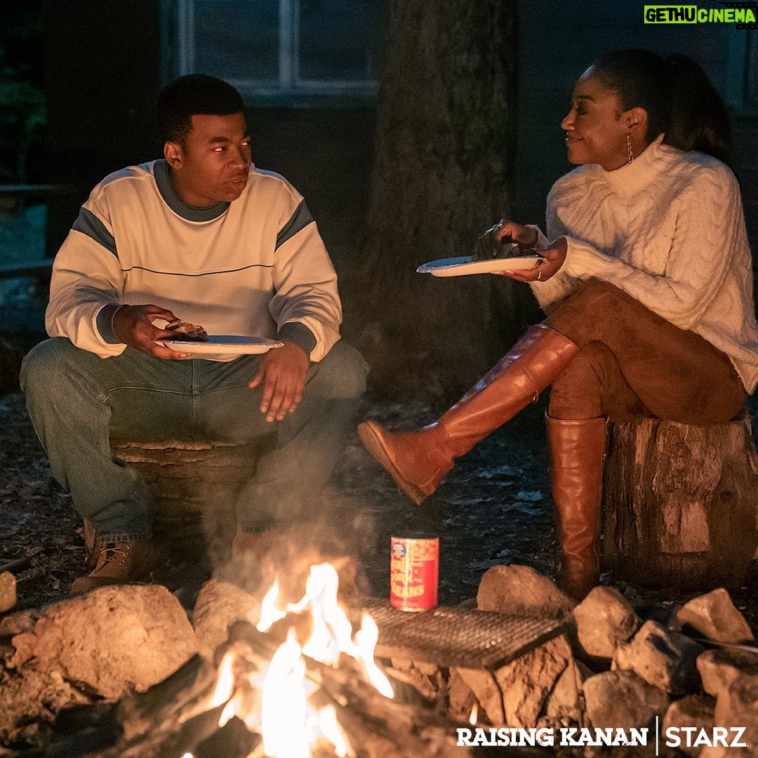 Patina Miller Instagram - Tomorrow at midnight on the #starz app...Not Raq and Kanan on a lil getaway upstate...what could go wrong??👀😂! Gonna be a good one! It's heatin up, hope y'all locked in 😎!