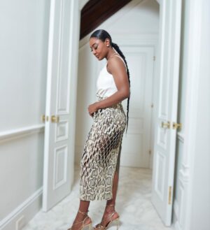 Patina Miller Instagram - A few days ago had the pleasure of attending the @newmuseum spring gala with @tods💕 It was such an amazing evening with some pretty dope peeps! Had so much fun! Loved this leather ensemble so much!
📸: @jennyandersonphoto