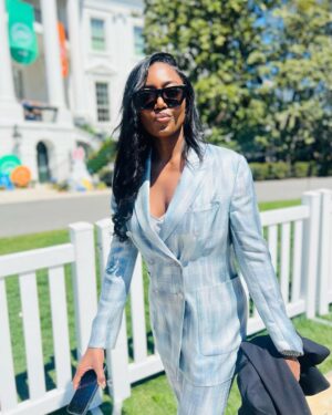 Patina Miller Instagram - White House Easter Egg Roll earlier this week. Thank you @ericaploewe for inviting us to the celebration!! My baby had the best time..we all did! 💕💕