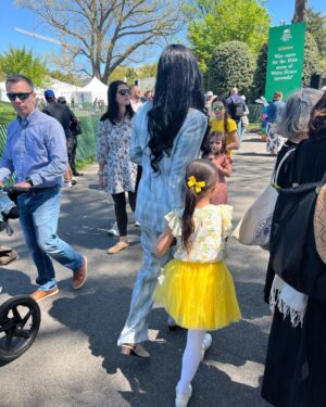 Patina Miller Instagram - White House Easter Egg Roll earlier this week. Thank you @ericaploewe for inviting us to the celebration!! My baby had the best time..we all did! 💕💕