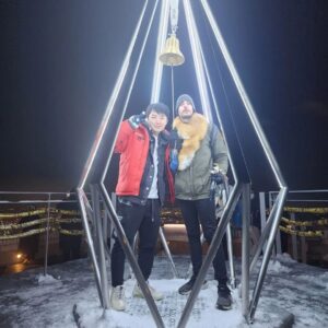 Paul Denino Instagram - On top of the highest point in Sapporo!!