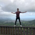 Paul Denino Instagram - ‪Some mountain overlook in Hawaii. Most beautiful place I’ve ever seen, definitely gives Iceland some competition‬ Nuʻuanu Pali Lookout