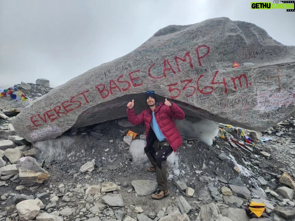 Paul Denino Instagram - Mount everest base camp. 18k feet in altitude, 8 days to climb and reach this point. Mount Everest Base Camp