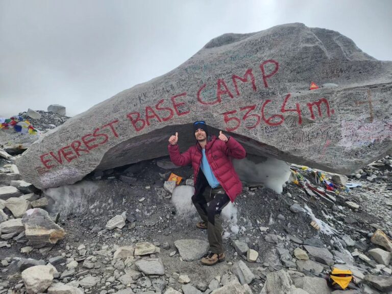 Paul Denino Instagram - Mount everest base camp. 18k feet in altitude, 8 days to climb and reach this point. Mount Everest Base Camp