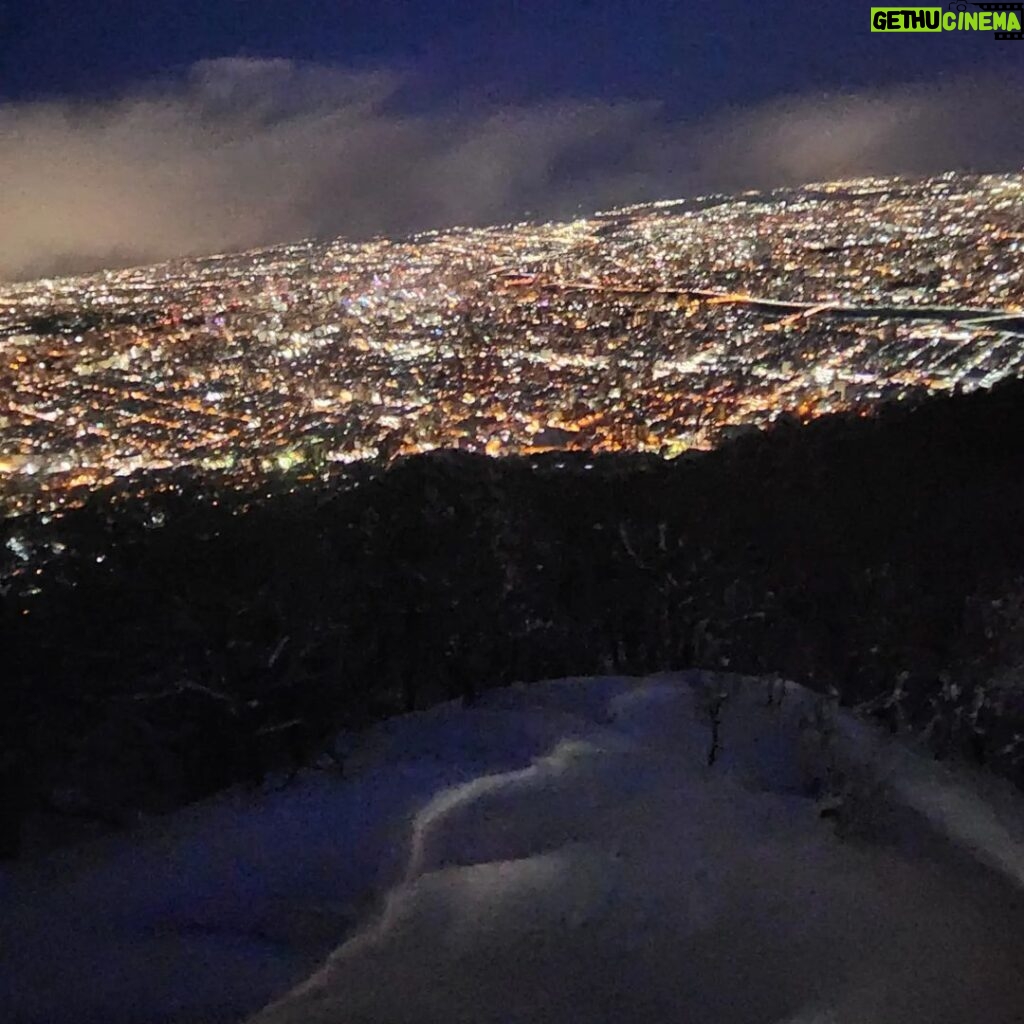 Paul Denino Instagram - On top of the highest point in Sapporo!! Mt Moiwa