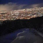 Paul Denino Instagram – On top of the highest point in Sapporo!! Mt Moiwa