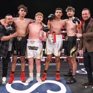 Paul Denino Instagram - And the post fight picture. I truly think I am one of the greatest influencer boxers of all time. My skills are unmatched the only thing standing in my way is the cardio!!!! Ice Ali