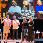 Paul Scheer Instagram - Wow a Tour! Thanks to everyone for coming out to see HOW DID THIS GET MADE?! The crowds, costumes, the friendship bracelets, the songs and of course Morgan! We loved every second of it. We will be back. Keep posting your pictures #hdtgmtour and now all the tour shirts are up @teepublic (The last shot is by Bryan Laskky & the poster by #AlexanderForbes)